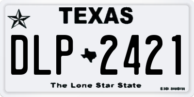 TX license plate DLP2421