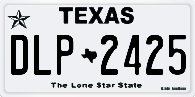 TX license plate DLP2425