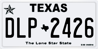 TX license plate DLP2426