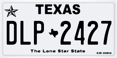 TX license plate DLP2427