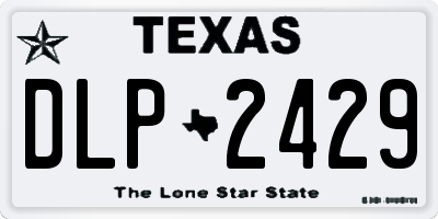 TX license plate DLP2429