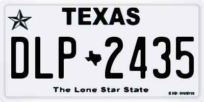 TX license plate DLP2435