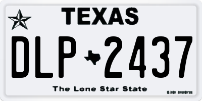 TX license plate DLP2437