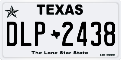 TX license plate DLP2438