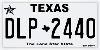 TX license plate DLP2440