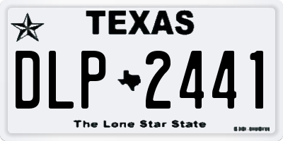 TX license plate DLP2441