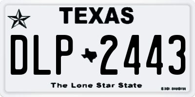 TX license plate DLP2443