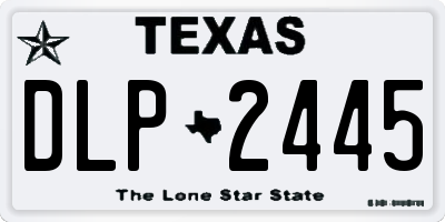 TX license plate DLP2445