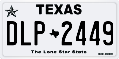 TX license plate DLP2449