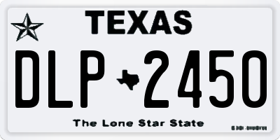 TX license plate DLP2450