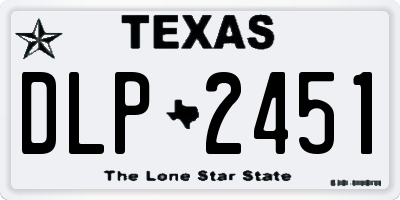 TX license plate DLP2451