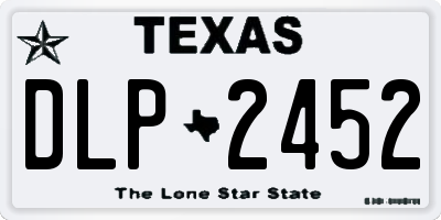 TX license plate DLP2452