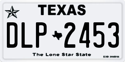 TX license plate DLP2453