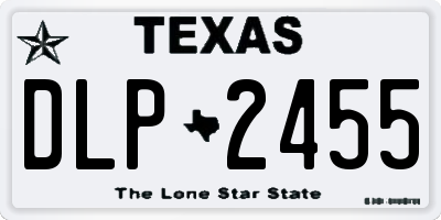 TX license plate DLP2455