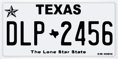 TX license plate DLP2456
