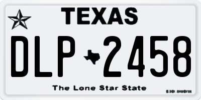 TX license plate DLP2458
