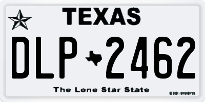 TX license plate DLP2462