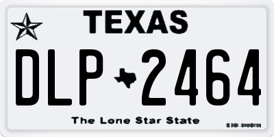 TX license plate DLP2464