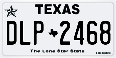 TX license plate DLP2468