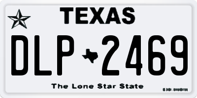 TX license plate DLP2469
