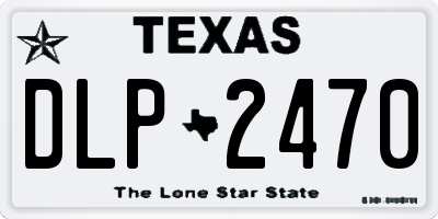 TX license plate DLP2470