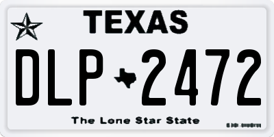 TX license plate DLP2472