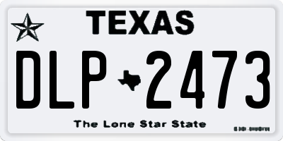 TX license plate DLP2473