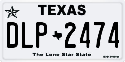 TX license plate DLP2474