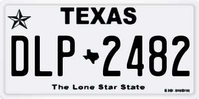 TX license plate DLP2482