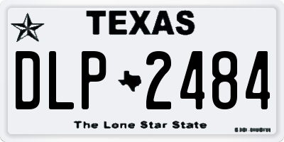 TX license plate DLP2484