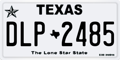 TX license plate DLP2485