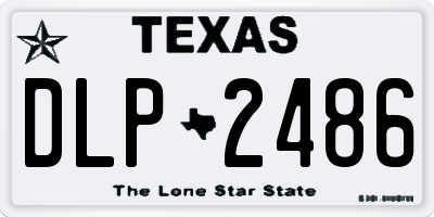 TX license plate DLP2486
