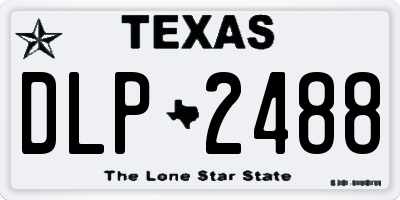 TX license plate DLP2488