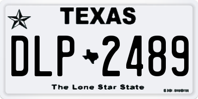TX license plate DLP2489