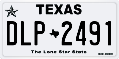 TX license plate DLP2491