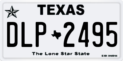 TX license plate DLP2495
