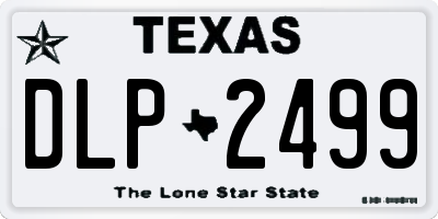 TX license plate DLP2499