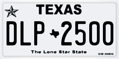 TX license plate DLP2500