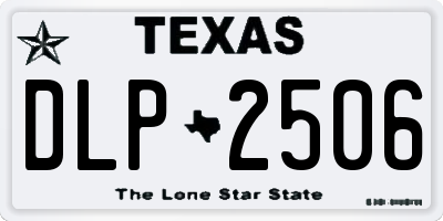TX license plate DLP2506