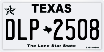 TX license plate DLP2508