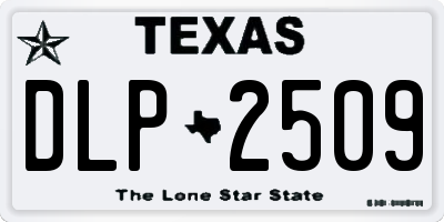 TX license plate DLP2509