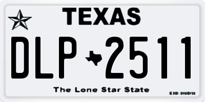 TX license plate DLP2511