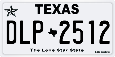 TX license plate DLP2512