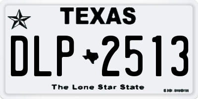 TX license plate DLP2513
