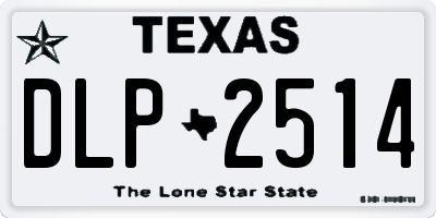 TX license plate DLP2514