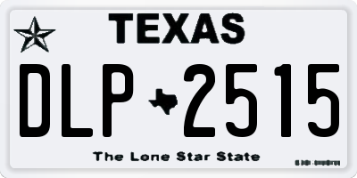 TX license plate DLP2515