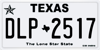 TX license plate DLP2517