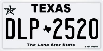 TX license plate DLP2520