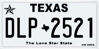 TX license plate DLP2521