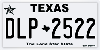 TX license plate DLP2522